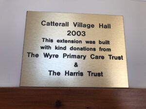 Extension plaque